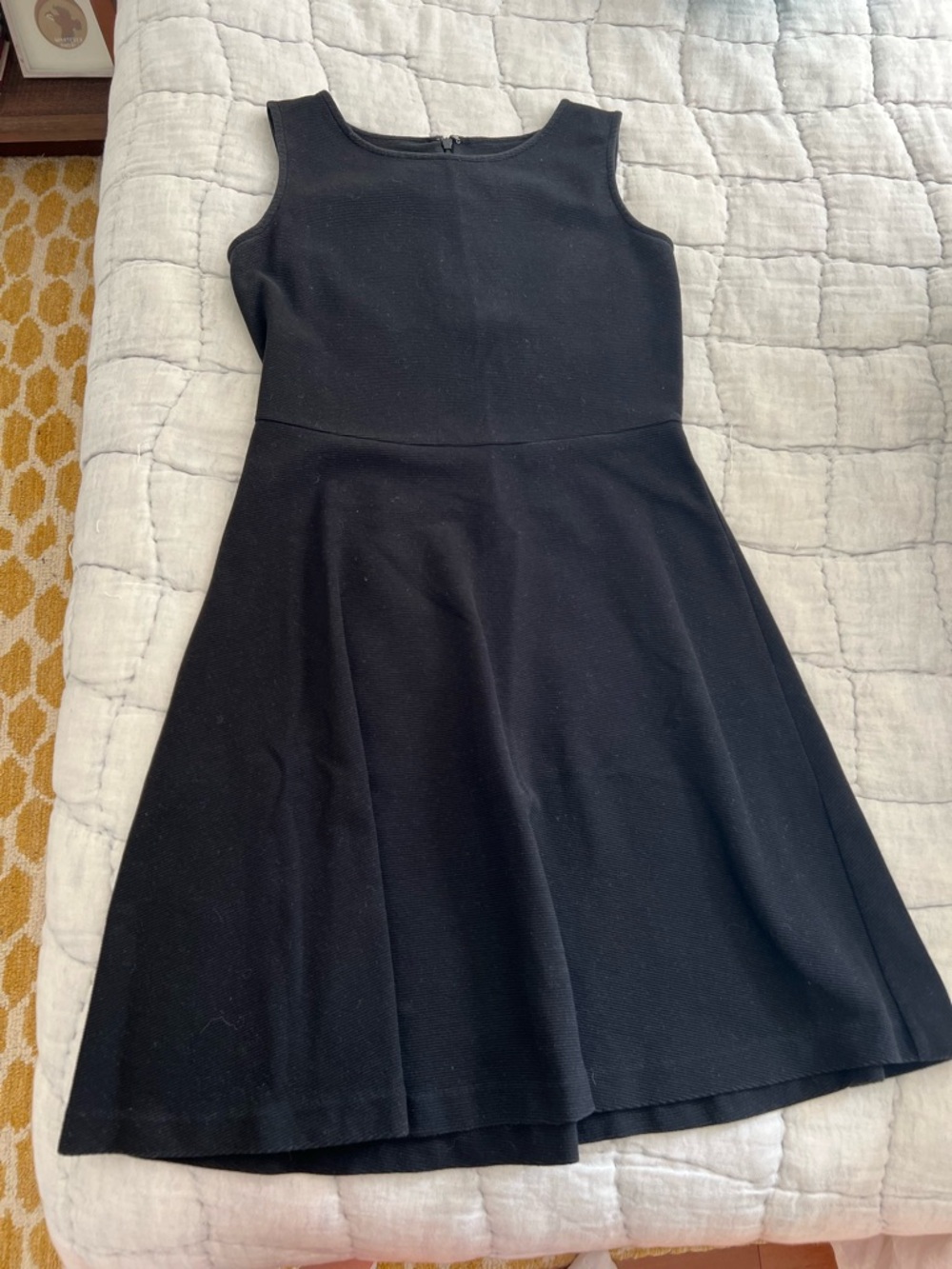 Talbots Black Sleeveless Fit & Flare Business Casual Dress